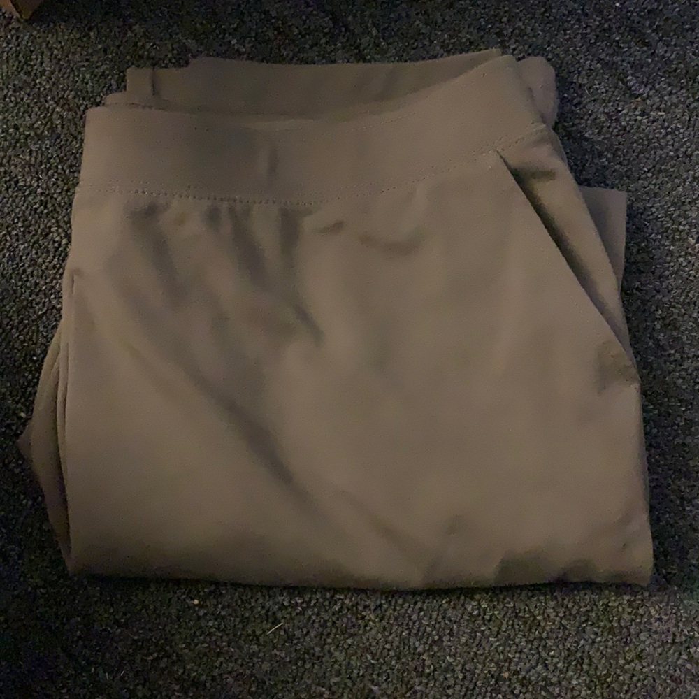 Tan chicos pull on pants.